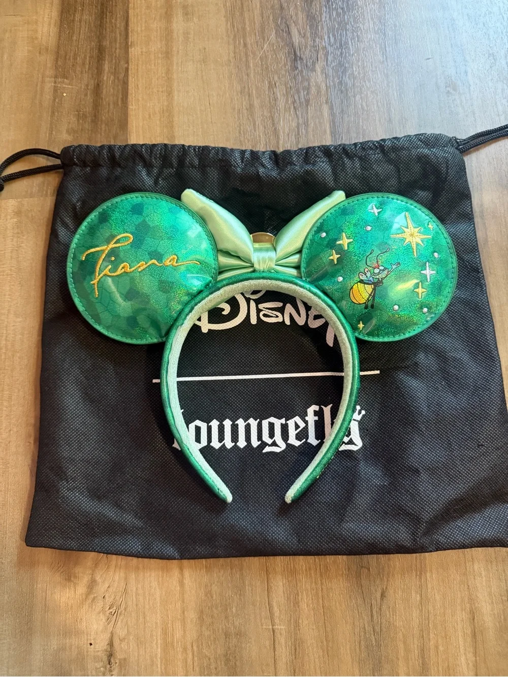 Disney Loungefly Stain glass Tiana Minnie Ear Headband